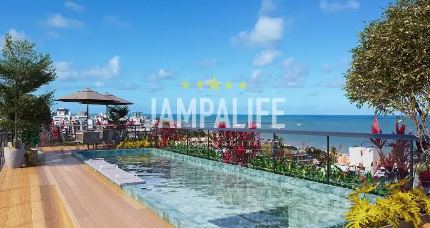 Flat com 1 dormitório à venda, 20,33 m² por r$ 433.000,00 - cabo branco - joão pessoa/pb