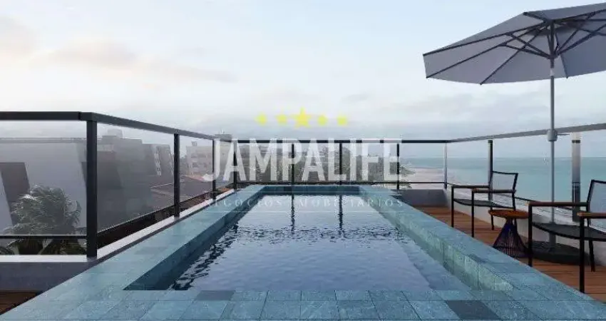 Flat com 1 dormitório à venda, 21,86 m² por r$ 375.000,00 - cabo branco - joão pessoa/pb