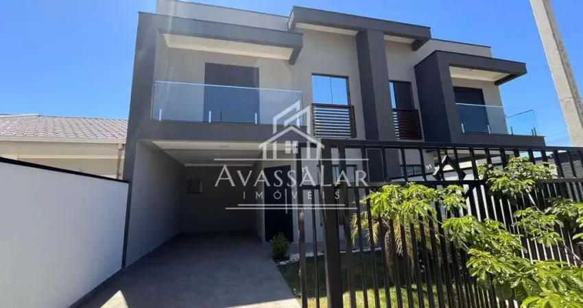 Sobrado 3 dormitorios sendo 1 suite , 2 vagas de garagem - eucaliptos fazenda rio grande