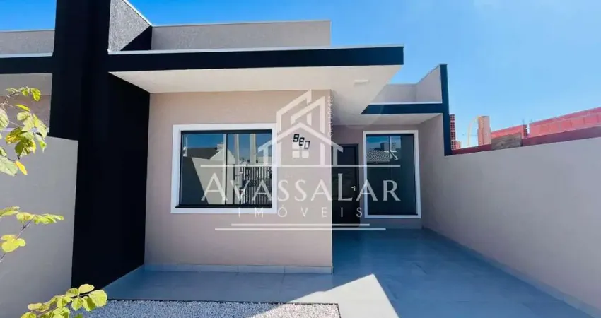 CASA COM 3 DORMITORIOS COM SUITE ,VAGA DE GARAGEM E ESPAÇO DE FUNDOS EM OBRAS EUCALIPTOS- FRG