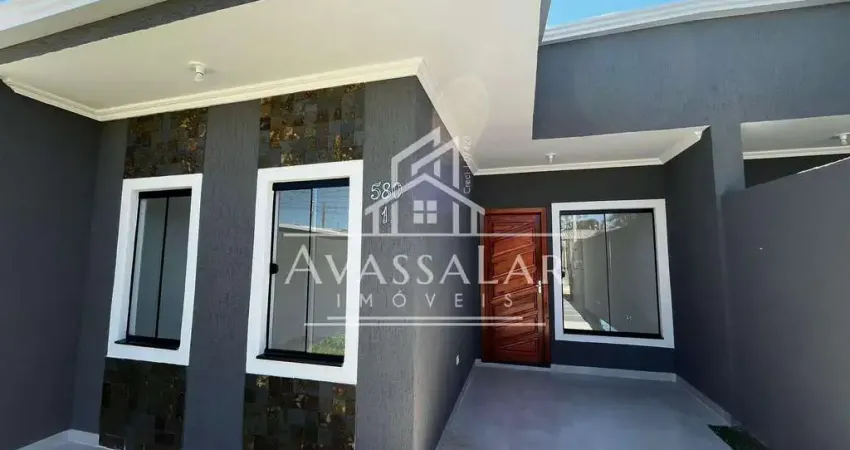 Casa com 3 quartos, e espaço gourmet, bairro estados, fazenda rio grande- pr