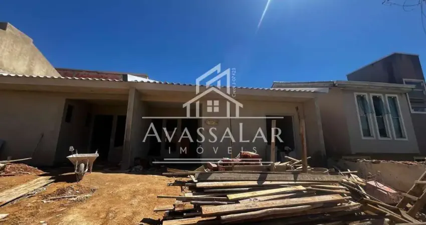 Casa em fase de acabamento no bairro iguaçu com três dormitórios
