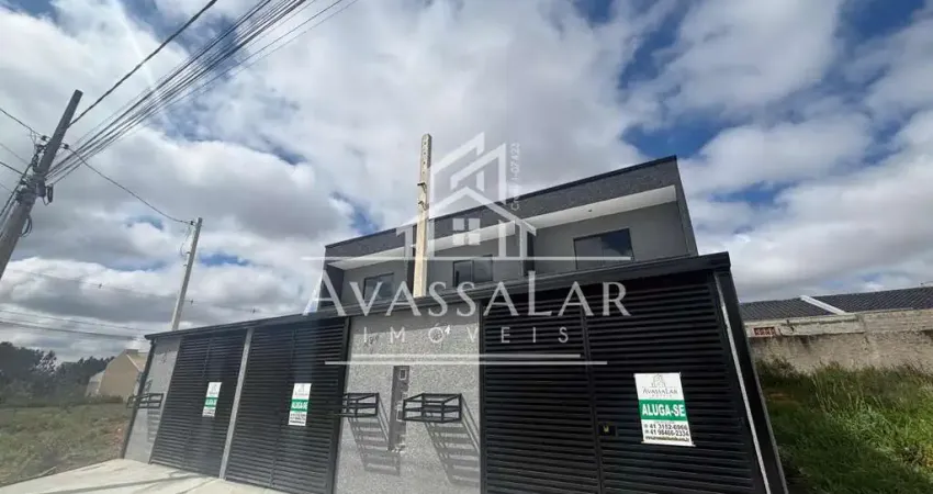 Sobrado com 3 quartos para locação, eucaliptos, fazenda rio grande- pr