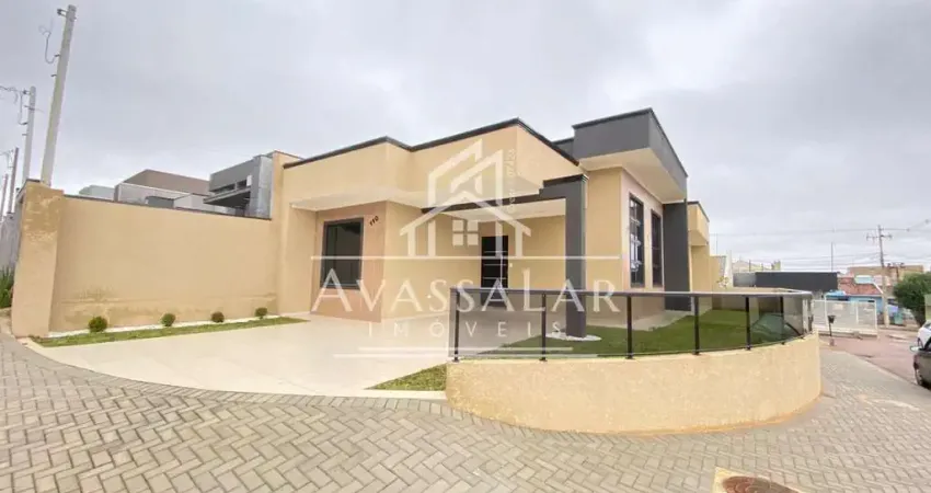 Casa à venda com 03 quartos, gralha azul, fazenda rio grande - pr