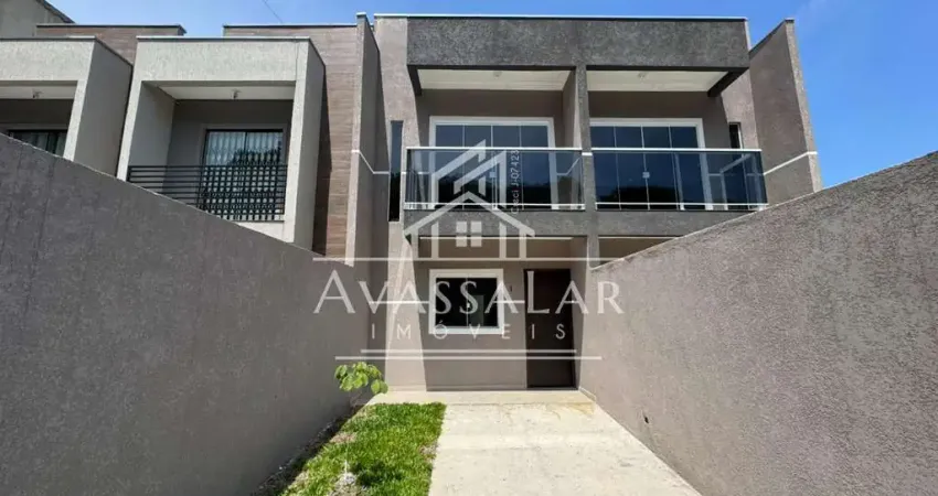 Sobrado em curitiba de 74m com acabamento moderno e espaço gourmet