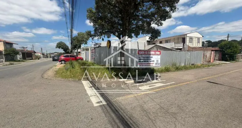 Terreno à venda no xaxim, esquina com 200m , financiável e com projeto aprovado