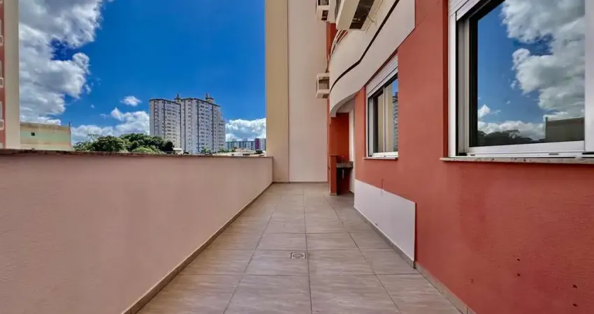 Apartamento 02 dormitórios, terraço com churrasqueira em Barreiros, São José, SC.
