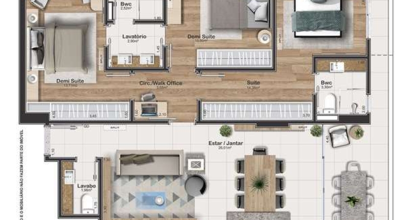 Apartamento Garden, com 3 dorms, 2 vagas de garagem e Hobby Box [Lançamento]