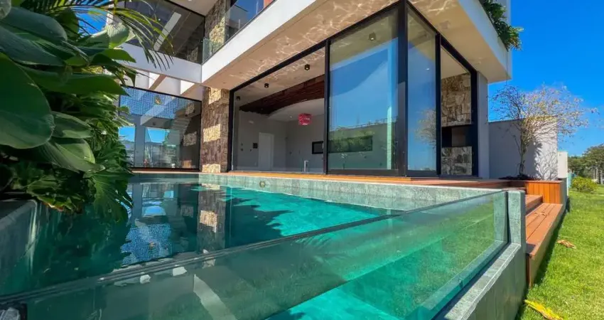 Casa fundo lago à venda no condomínio fechado Reserva da Pedra - Pedra Branca