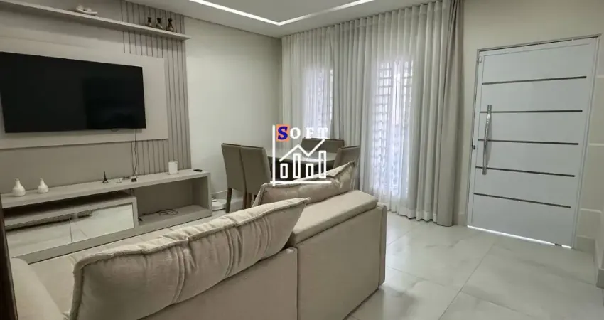 Casa 03 Quartos (01 Suíte) - Porcelanato - Cozinha com Ilha