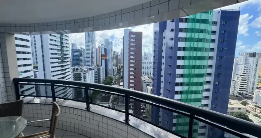 Alugo APT MOBILIADO 98m2 3qts 2 suítes dependência + 2 vagas cobertas