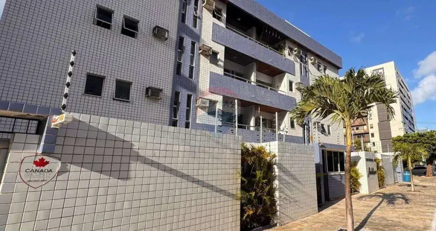 Apartamento bem localizado em cabo branco, a 450mts do mar, com 94m2, 03 quartos sendo 01 suíte por r$490mil em joão pessoa-pb