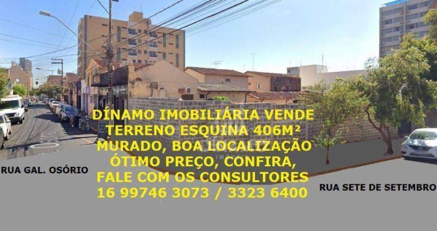 Terreno à venda, 406 m² - Centro - Ribeirão Preto/SP