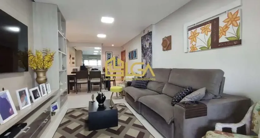 Apto 183m², 3 quartos, varanda gourmet e vista mar – canto forte