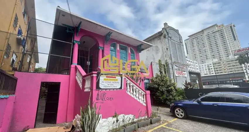 Casa para locação na av. conselheiro nébias - boqueirão - santos