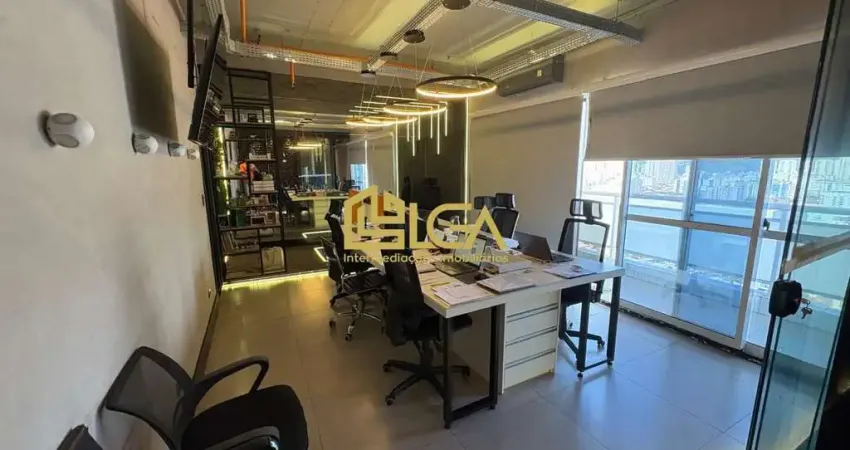 Barão office - sala comercial mobiliada · 52m² · sacada · 1 vaga