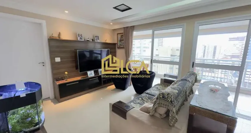 Apartamento 131m², 3 suítes e varanda gourmet – coral gables, gonzaga – santos