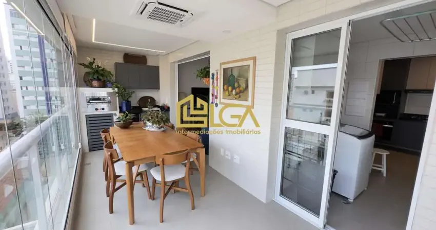 Apto 99m², 2 suítes, varanda gourmet e lazer completo – aparecida, santos