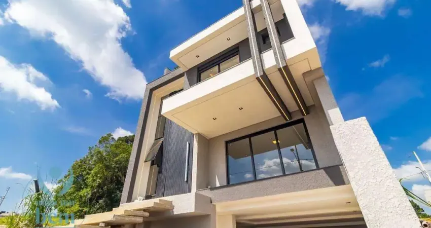 Sobrado alto padrão com 3 suítes, 4 vagas, espaço gourmet à venda, 290 m² por r$ 1.700.000 - costeira - são josé dos pinhais/pr