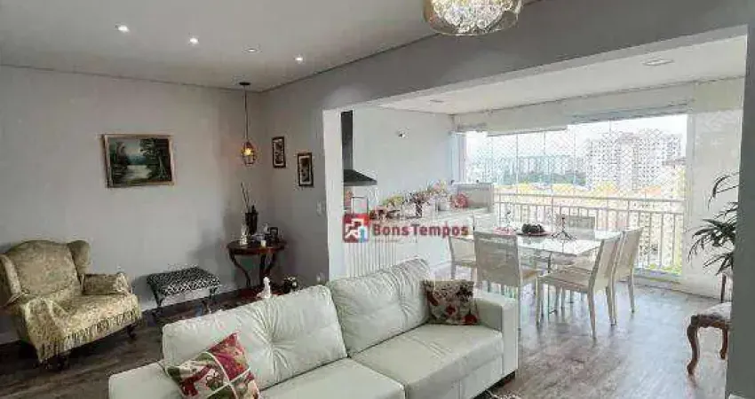 Apartamento com 3 dormitórios, 1 suite, sacada gourmet, 2 vagas fixa à venda, 102 m² por R$ 1.100.000 - Tatuapé - São Paulo/SP