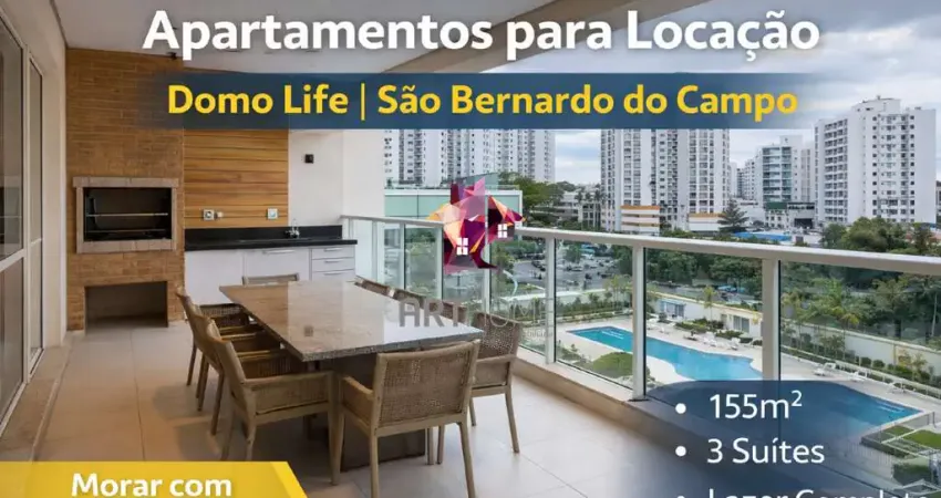 Apartamento 155 m² no Domo Life para Aluguel no Centro de São Bernardo do Campo