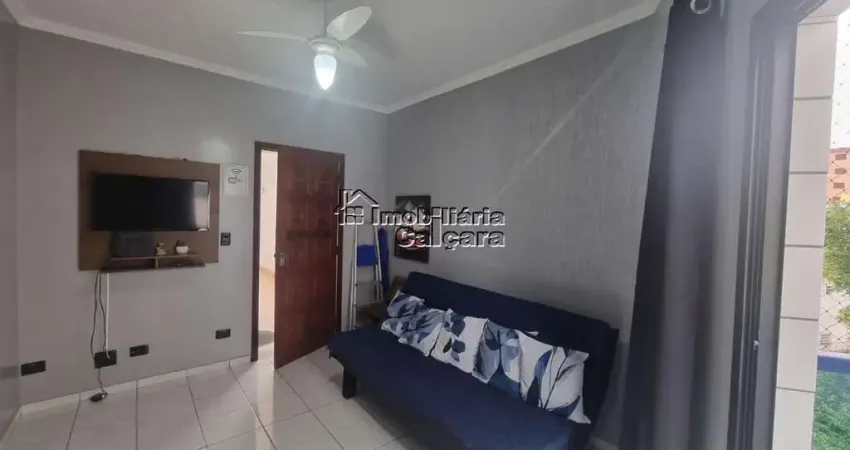 Apartamento para venda em praia grande, caiçara, 1 dormitório, 1 banheiro, 1 vaga