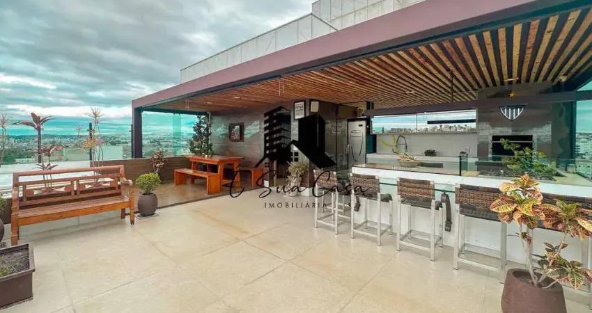 Cobertura a venda 4 quartos 2 suítes 6 vagas bairro cabral contagem mg