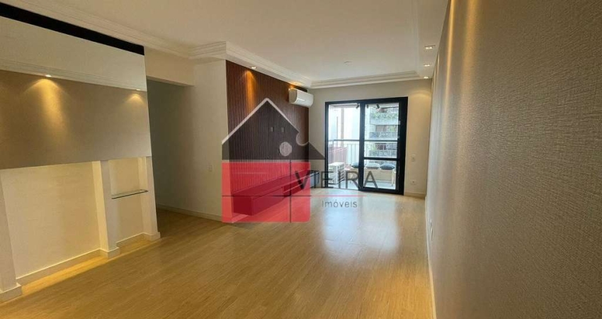Lindo!! apartamento para locação, 2 dormitorios  1 suite, 2 vagas de garagem semi - mobiliado,  Vil