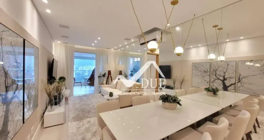 Apartamento com 3 dormitórios à venda, 134 m² por r$ 2.350.000,00 - gonzaga - santos/sp