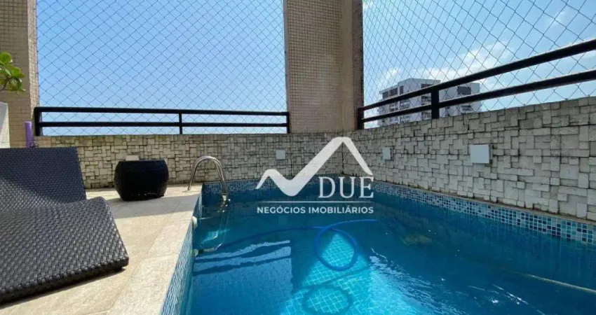 Cobertura com 3 dormitórios à venda, 191 m² por r$ 2.340.000,00 - embaré - santos/sp