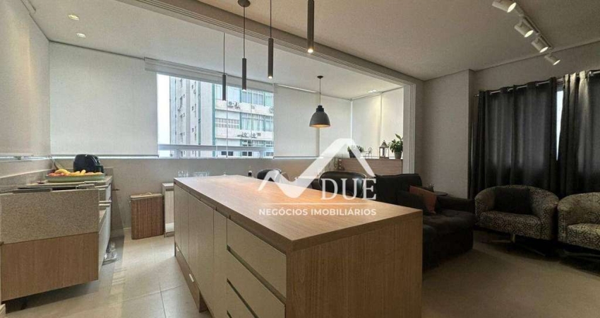 Apartamento com 2 dormitórios à venda, 70 m² por R$ 1.150.000,00 - Gonzaga - Santos/SP