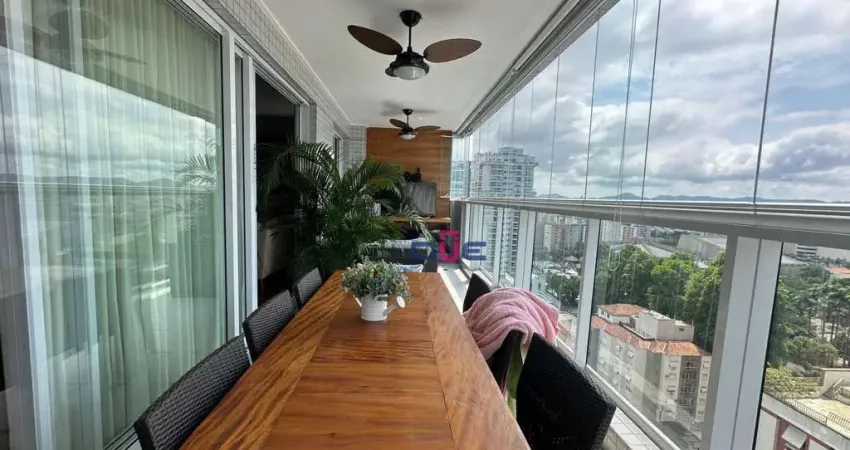 Apartamento com 3 dormitórios à venda, 159 m² por r$ 2.490.000,00 - embaré - santos/sp