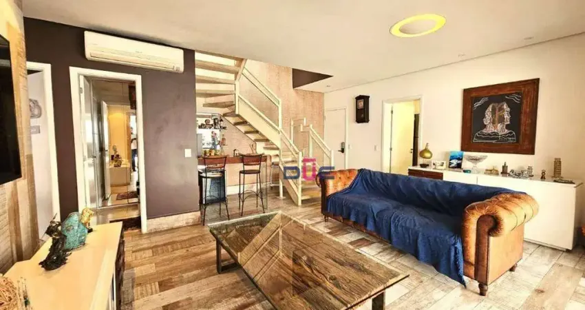 Cobertura com 3 dormitórios à venda, 169 m² por R$ 2.300.000 - Pompeia - Santos/SP