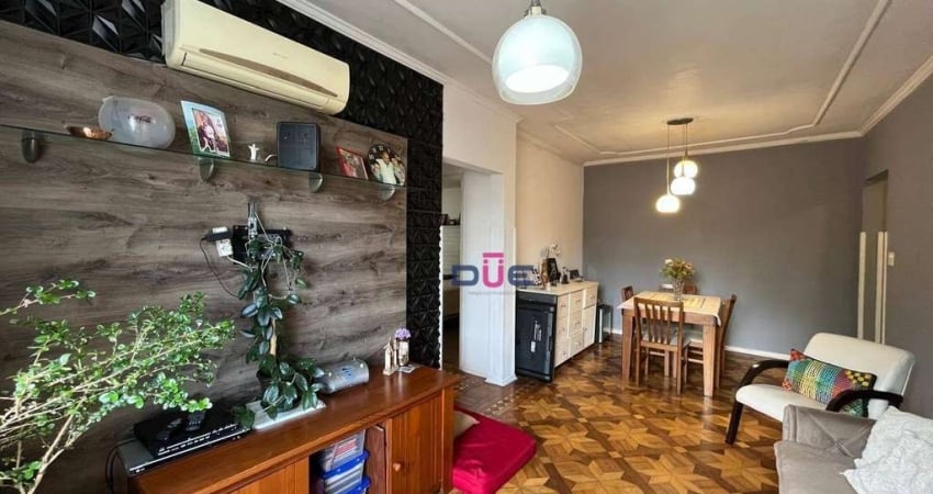 Apartamento com 2 dormitórios à venda, 76 m² por R$ 375.000,00 - Encruzilhada - Santos/SP