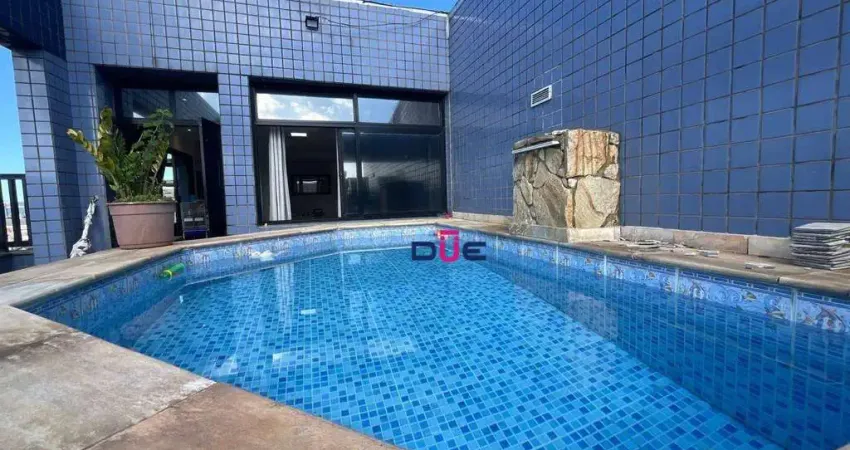 Cobertura com 3 dormitórios à venda, 138 m² por R$ 680.000,00 - Estuário - Santos/SP