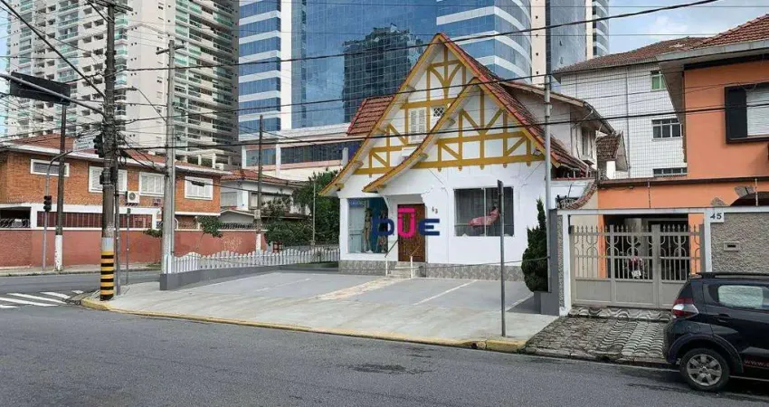 Casa/ Comercial com 3 dormitórios - venda por R$ 5.000.000 ou aluguel por R$ 25.590/mês - Aparecida - Santos/SP