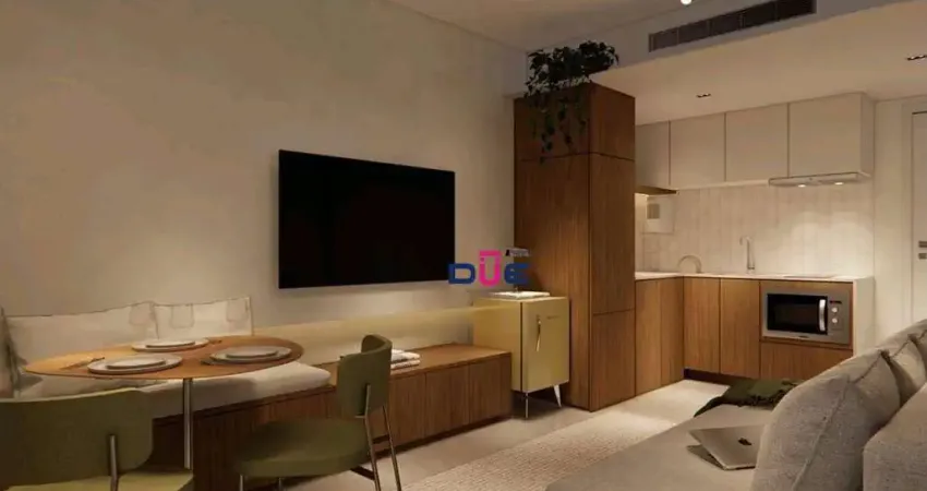 Apartamento tipo loft 1 dormitório à venda, 55 m² por r$ 695.000 - boqueirão - santos/sp