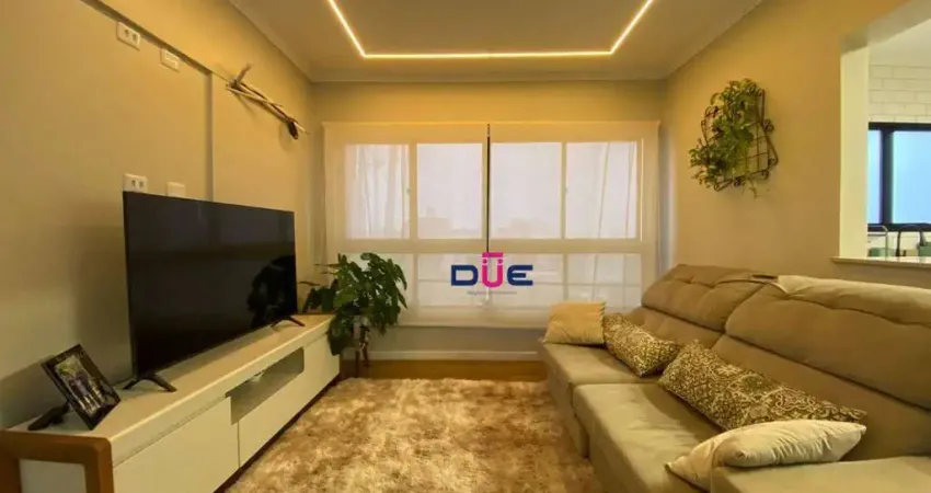 Amplo apartamento no embaré com 2 dormitórios, suíte, dependência completa e 1 vaga demarcada