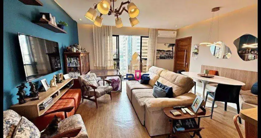 Apartamento com 2 dormitórios à venda, 96 m² por r$ 750.000 - boqueirão - santos/sp