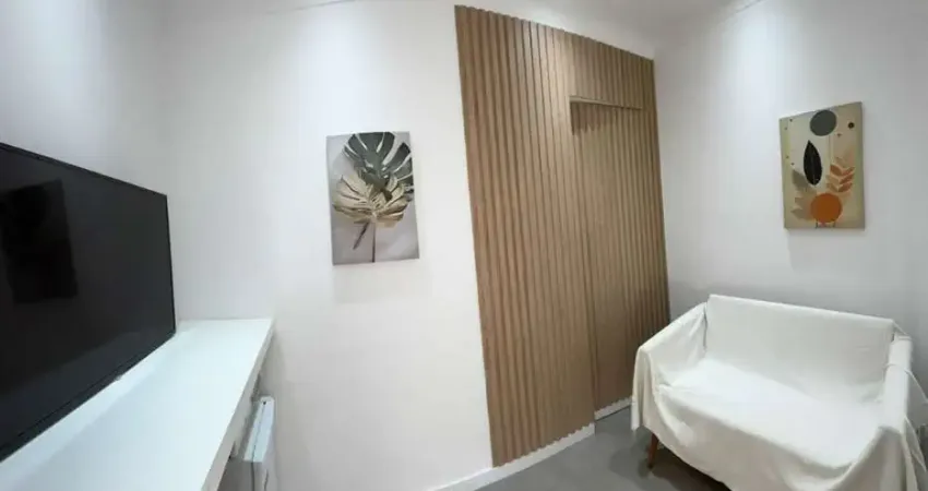 Apartamento 1 dormitório com closet, reformado na aparecida, santos