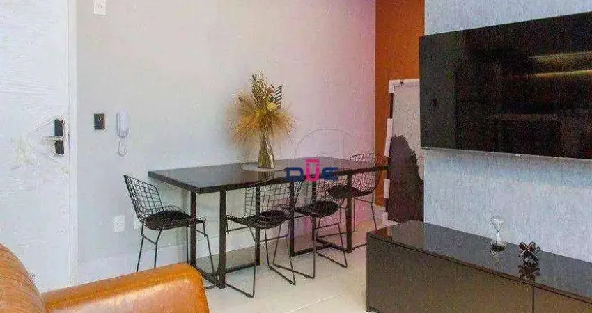 Apartamento com 1 dormitório à venda, 50 m² por r$ 660.000 - boqueirão - santos/sp