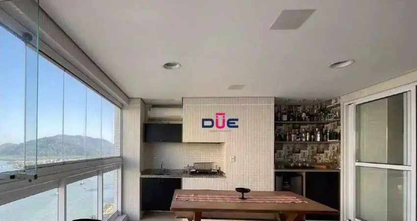 Apartamento com 3 dormitórios à venda, 189 m² por r$ 2.545.000,00 - ponta da praia - santos/sp