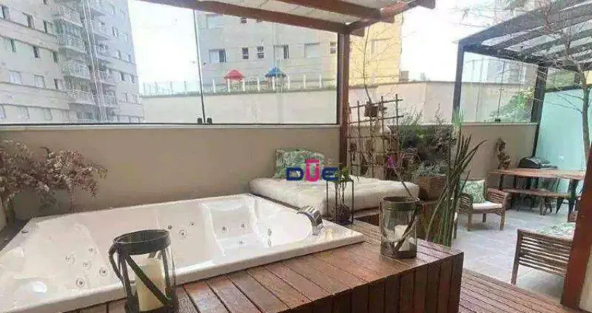 Apartamento garden com 2 dormitórios à venda, 98 m² por r$ 960.000 - marapé - santos/sp
