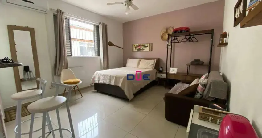 Kitnet à venda, 24 m² por r$ 250.000 - localização previlegiada nojosé menino - santos/sp
