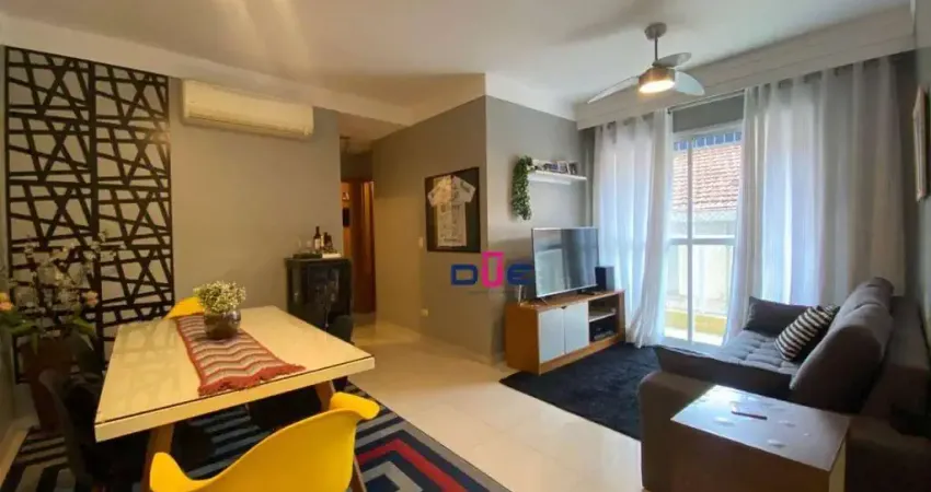 Apartamento com 2 dormitórios à venda, 67 m² por r$ 730.000,00 - campo grande - santos/sp