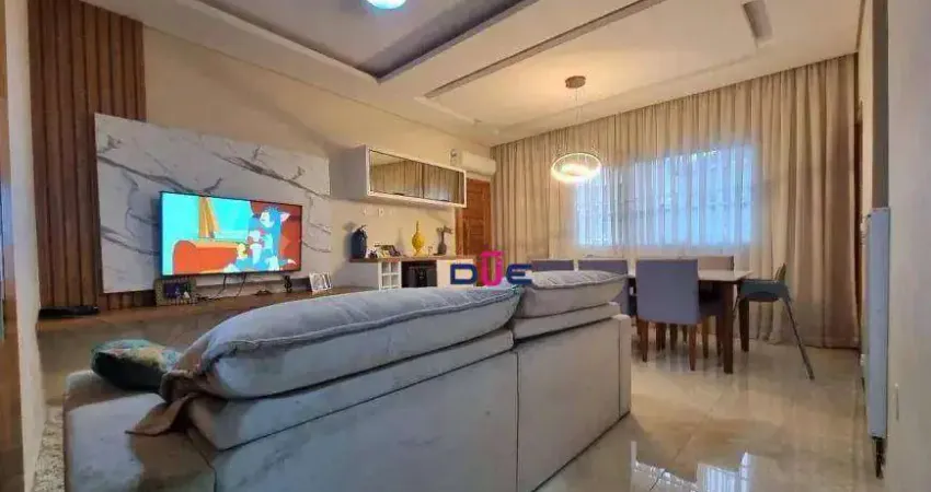 Sobrado com 3 dormitórios à venda, 150 m² por r$ 1.272.000,00 - marapé - santos/sp