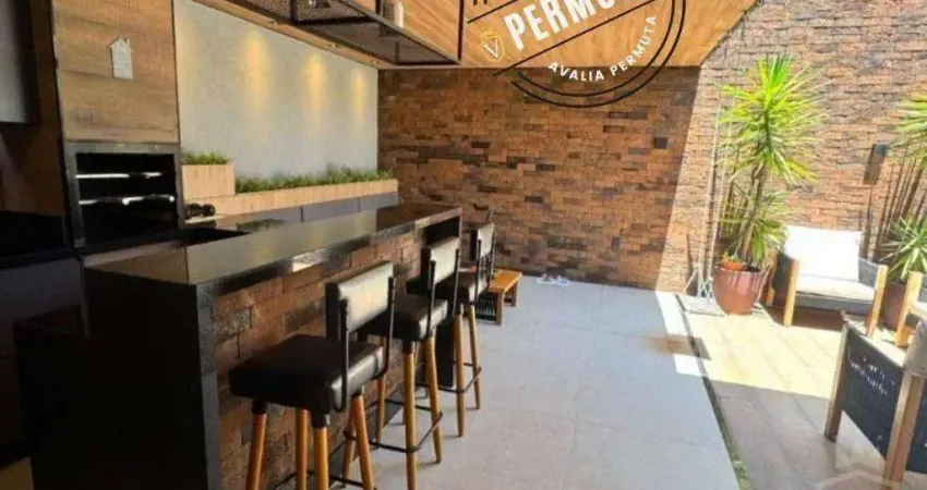 Casa com 3 dormitórios à venda, 101 m² por R$ 880.000,00 - Residencial Thina - Jundiaí/SP