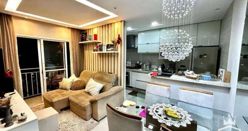 Apartamento com 2 dormitórios à venda, 53 m² por R$ 373.000,00 - Colônia - Jundiaí/SP