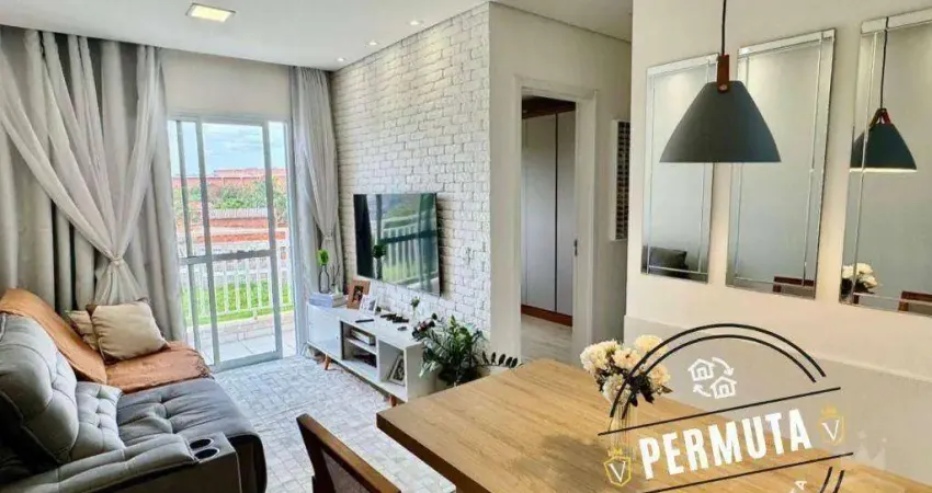 Apartamento com 2 dormitórios à venda, 50 m² por R$ 385.000,00 - Jardim das Tulipas - Jundiaí/SP