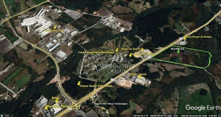 Área à venda, 376163 m² - Campo Largo da Roseira - São José dos Pinhais/PR